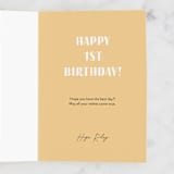 "Mod One" - Single Greeting Cards in Champagne by Oma N. Ramkhelawan - Customizable Interior Example