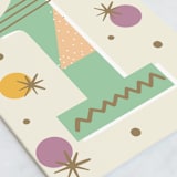 "Mod One" - Single Greeting Cards in Champagne by Oma N. Ramkhelawan - Close-Up