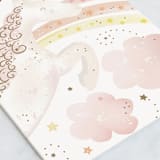 "Unicorn Sky" - Single Greeting Cards in Blush by Starry Lane Studio - Close-Up