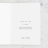 "Magical Sea" - Single Greeting Cards in Navy by Hannah Williams - Customizable Interior Example