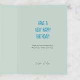 "Good Times" - Single Greeting Cards in Petal by Everett Paper Goods - Customizable Interior Example