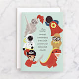 "Imagine" - Single Greeting Cards in Frost by Itsy Belle Studio - Front