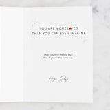 "Imagine" - Single Greeting Cards in Frost by Itsy Belle Studio - Customizable Interior Example