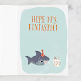"Snappy Birthday" - Single Greeting Cards in Aqua by Itsy Belle Studio - Interior