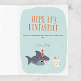 "Snappy Birthday" - Single Greeting Cards in Aqua by Itsy Belle Studio - Customizable Interior Example