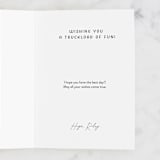 "Truck Load Birthday" - Single Greeting Cards in Crimson by Paper Sun Studio - Customizable Interior Example