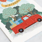"Truck Load Birthday" - Single Greeting Cards in Crimson by Paper Sun Studio - Close-Up