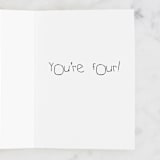"Dinosaur" - Single Greeting Cards in Cobalt by Farinaz Vaseghi - Interior