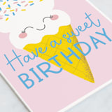 "Sprinkles on top" - Single Greeting Cards in Blush by Annie Holmquist - Close-Up