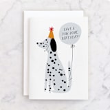 "Paw-some Pup" - Single Greeting Cards in Dalmatian by Angela Thompson - Front