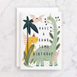 "Rawrsome birthday" - Single Greeting Cards in Jungle by Cindy Chu - Front