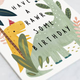 "Rawrsome birthday" - Single Greeting Cards in Jungle by Cindy Chu - Close-Up