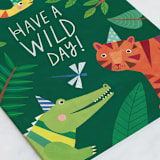 "Wild Day" - Single Greeting Cards in Forest by melanie mikecz - Close-Up