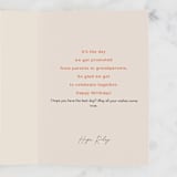 "Not just your birthday" - Single Greeting Cards in Cream by Creo Study - Customizable Interior Example