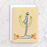"One!" - Single Greeting Cards in Dandelion by Courtney Knight - Front