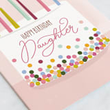 "Confetti" - Single Greeting Cards in Blush by Teju Reval - Close-Up