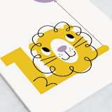 "Happy Ten" - Single Greeting Cards in Sunflower by mo kelley - Close-Up