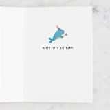 "Under The Sea" - Single Greeting Cards in Sea by Christy Hy Lee - Interior