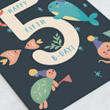 "Under The Sea" - Single Greeting Cards in Sea by Christy Hy Lee - Close-Up