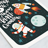 "Hope Your Birthday is a BLAST" - Single Greeting Cards in Midnight by Erin Williams Licensed Art - Close-Up