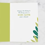"birthday dino" - Single Greeting Cards in Forest by Karidy Walker - Interior