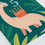 "birthday dino" - Single Greeting Cards in Forest by Karidy Walker - Close-Up