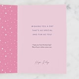 "fabulous unicorn" - Single Greeting Cards in Lavender by Karidy Walker - Customizable Interior Example