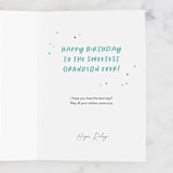 "Sweetest grandson" - Single Greeting Cards in Mint by Creo Study - Customizable Interior Example