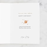 "Infinite wishes" - Single Greeting Cards in Midnight by Creo Study - Customizable Interior Example