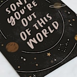 "Infinite wishes" - Single Greeting Cards in Midnight by Creo Study - Close-Up