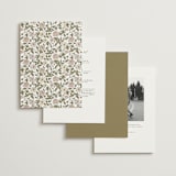 "Vintage Roses" - Wedding Invitations in Snow by Tara Grangroth - Back of Card Options