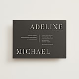 "Around the Way" - Wedding Invitations in Slate by That Girl Press - Front