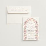 "Floral Arch" - Wedding Invitations in Spring by Phrosné Barwood - Invitation with Envelope