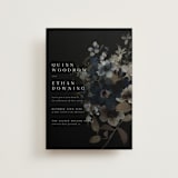 "Vintage Botanical" - Wedding Invitations in Midnight by Grace Kreinbrink - Front