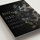 "Vintage Botanical" - Wedding Invitations in Midnight by Grace Kreinbrink - Detail