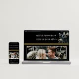 "Vintage Botanical" - Wedding Invitations in Midnight by Grace Kreinbrink - FREE Wedding Website