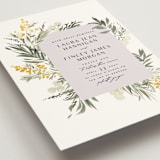 "mimosa" - Wedding Invitations in Dandelion by Everett Paper Goods - Detail