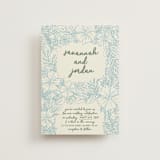 "Bloom" - Wedding Invitations in Waterfall by Kelly Watkins - Front