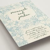 "Bloom" - Wedding Invitations in Waterfall by Kelly Watkins - Detail