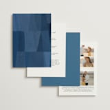 "denim patchwork" - Wedding Invitations in Seaside by Carrie Moradi - Back of Card Options