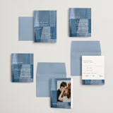 "denim patchwork" - Wedding Invitations in Seaside by Carrie Moradi - Invitation Suite
