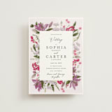 "Gather" - Wedding Invitations in Lilac by Susan Moyal - Front