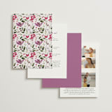 "Gather" - Wedding Invitations in Lilac by Susan Moyal - Back of Card Options