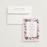 "Gather" - Wedding Invitations in Lilac by Susan Moyal - Invitation with Envelope