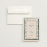 "Americana" - Wedding Invitations in Sea by leslie hamer - Invitation with Envelope