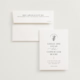 "Quintessential" - Wedding Invitations in Cotton by Everett Paper Goods - Invitation with Envelope