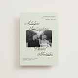 "Swoon" - Wedding Invitations in Lemongrass by Sam Dubeau - Front