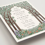 "Nature's Chapel" - Wedding Invitations in Forest by Paper Sun Studio - Detail