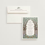 "Nature's Chapel" - Wedding Invitations in Forest by Paper Sun Studio - Invitation with Envelope