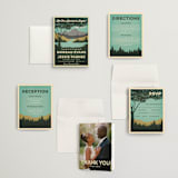 "Mountain View" - Wedding Invitations in Forest by Nam Bourassa - Invitation Suite